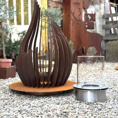 Brasero Corten Aginis Bois ou bio-ethanol - AGtrema
