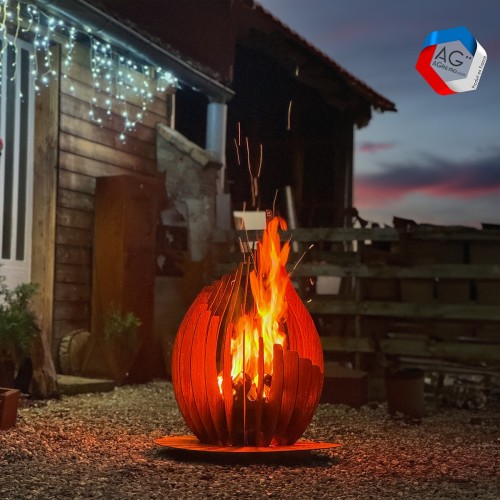 Brasero Corten Aginis Bois ou bio-ethanol - AGtrema