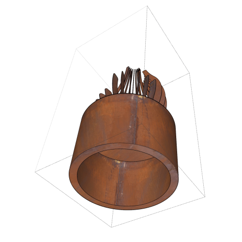 Brasero Corten Aginis Bois ou bio-ethanol - AGtrema