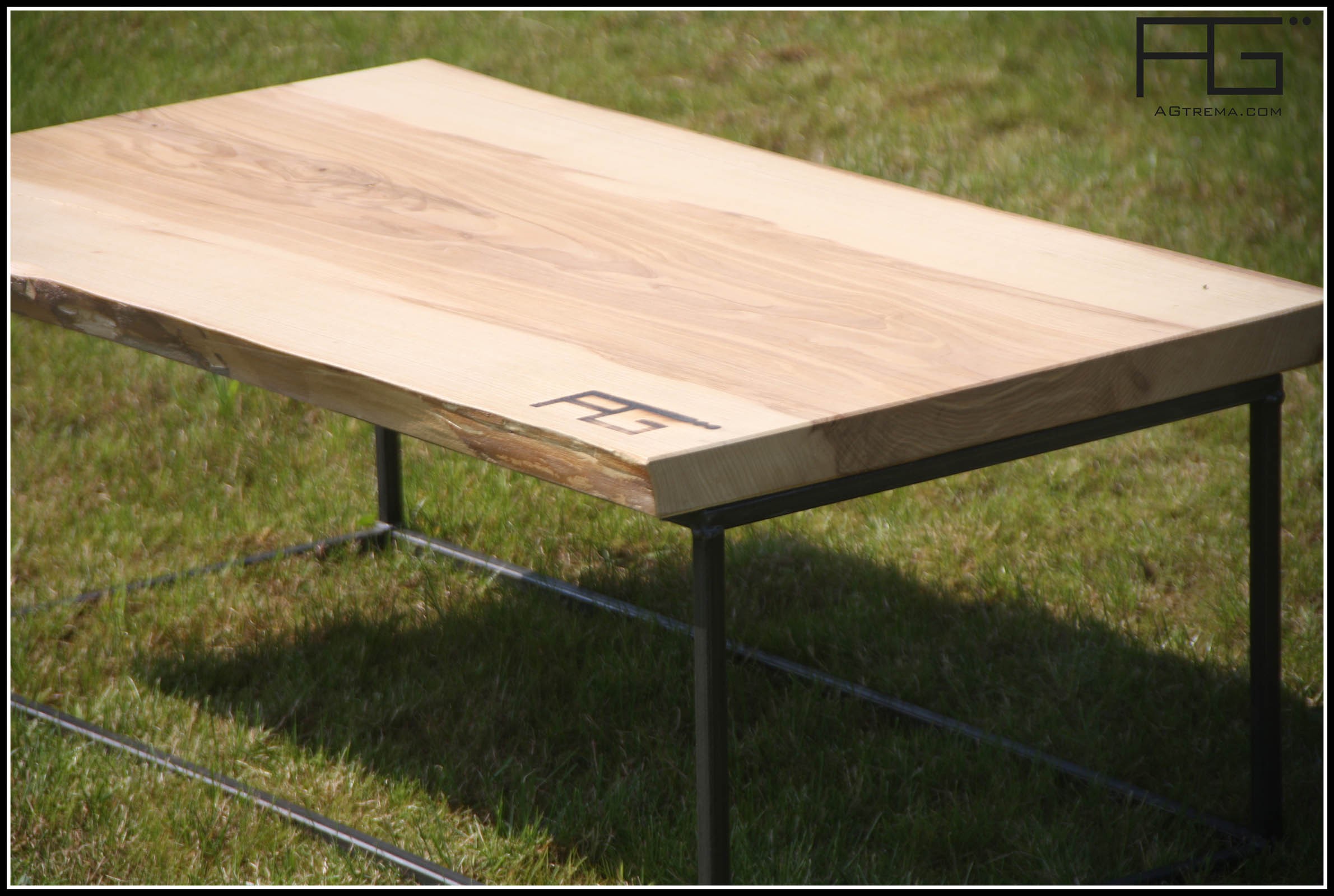  Table  basse  Axis design industriel acier et bois Live  