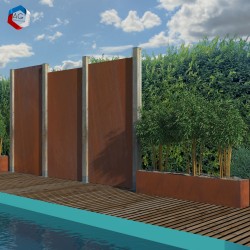 Clotures en Acier Corten - Occludo
